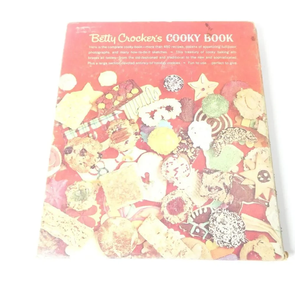 Betty Crocker's Cooky Book 1963 1st Ed 1st Printing Spiral Vintage Cookbook